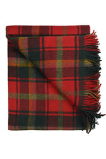 THROW TARTAN M/WL DARK MAPLE