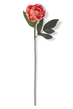 Faux Real Touch Peony Stem 20" Coral