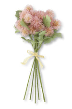 Faux Sycamore Fruit Ball Bundle 12" Pink