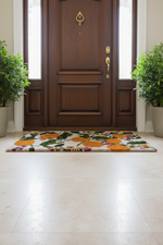 Lemoncello Coir Mat 30"x 17" Yellow Multi