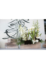 Woodland Planter 12"x 4"x 4" Whitewash