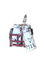 Miniature Garden Galvanized Milk Drink Caddy