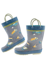 Stephen Joseph Rain Boots Construction Size 10