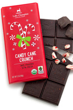 Lake Champlain Holiday Bar Candy Cane Crunch Dark Chocolate