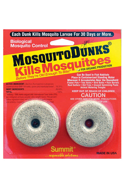 INST, MOSQUITO DUNKS 2 PACK