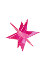 Cazador Del Sol Estrella Suncatcher 3D 6" Red
