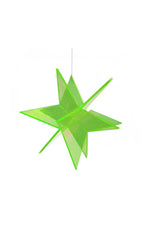 Cazador Del Sol Estrella Suncatcher 3D 6" Green