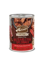 Merrick Grain Free Big Texas Steak Tips Wet Dog Food 12.7 oz