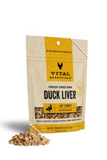 Vital Essentials Freeze Dried Cat Treat Duck Liver 0.9 oz