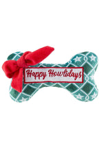 Haute Diggity Dog Green Stars Bone Happy Howlidays