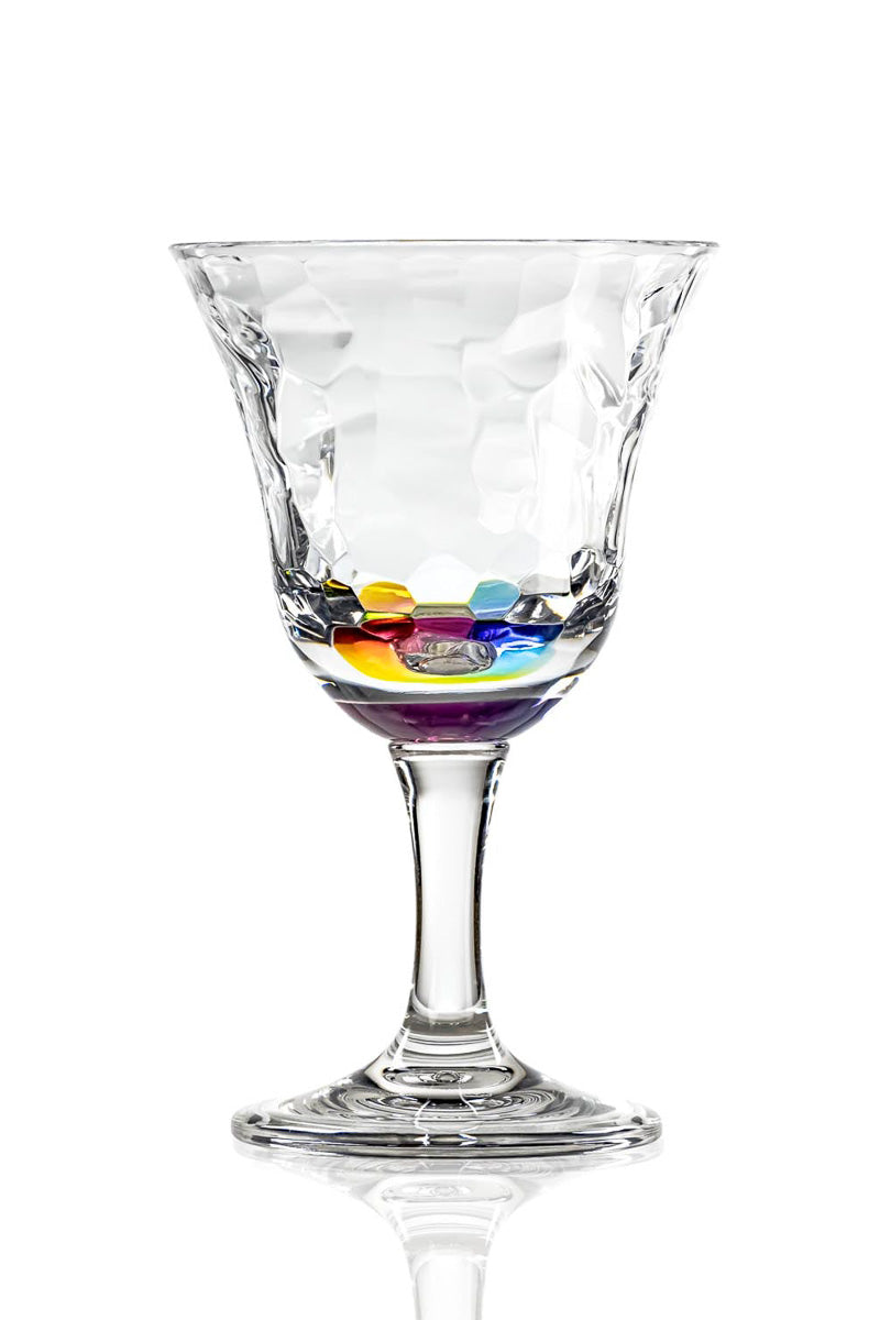 Merritt International Rainbow Radiance Wine Glass, 12 oz
