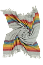 THROW MERINO WOOL PRIDE GREY