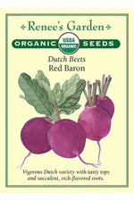 Renee's Garden Dutch Beets Red Barron Organic Seeds