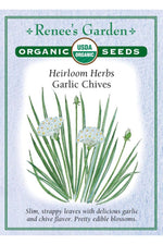 Renee's Garden Heirloom Herbs Garlic Chives Organic Seeds