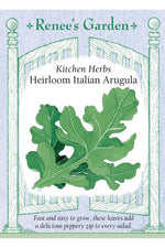 Renee's Garden Kitchen Herbs Heirloom Italian Arugula Seeds