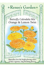 Renee's Garden Butterfly Calendula Mix Orange & Lemon Twist Seeds