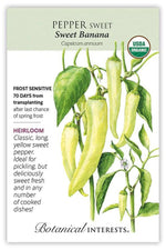 Botanical Interests Sweet Banana Pepper Organic Seeds