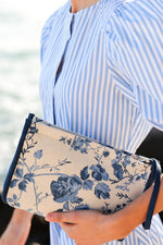 Shiraleah Fiorella Zip Pouch Blue