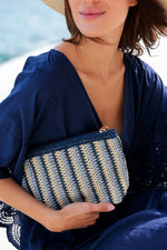 Shiraleah Maya Zip Pouch Blue