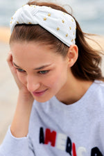 Shiraleah Stars Knotted Headband White