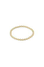 enewton Classic Grateful Pattern 4mm Bead Bracelet Gold