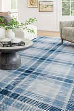 Dash & Albert Ombre Machine Washable Rug 2'x3' Blue