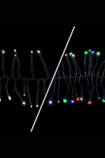 Cluster Garland Light Set 250 Lights Warm White to Multi Sparkle