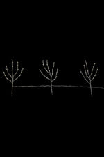 Twigs Battery Operated Set of 3 60 Lights Birch/Warm White