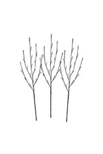Twigs Cordless Rechargeable Set of 3 Brown/Warm White