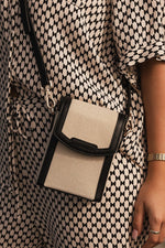 Louenhide Yoko Canvas Phone Bag Black Natural