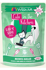 Weruva Cats In The Kitchen Slid N' Serve Pate Meowiss Bueller Chicken & Lamb Dinner Pouch 3 oz