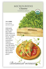 Botanical Interests Cilantro Microgreens Seeds