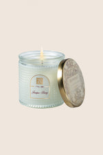 Aromatique Juniper Berry Textured Glass Candle with Metal Lid 6 oz