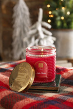 Aromatique The Smell of Christmas Textured Glass Candle with Metal Lid 6 oz