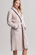 CozyChic Blanket Stich Robe Size 01 Stone