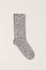 CozyChic Womens Heathered Socks S/M Charcoal White
