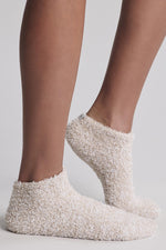 CozyChic Womens Heathered Tennis Socks Stone