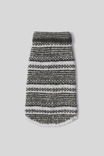 CozyChic Checkered Stripe Pet Sweater Extra Large Dark Moss Pearl