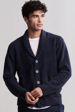 Barefoot Dreams Mens CozyChic Cardigan Medium Indigo