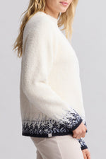 CozyChic Raglan Confetti Pullover Medium Pearl Multi