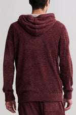 Barefoot Dreams Mens CozyChic Ultra Lite Hoodie XL Deep Aubergine