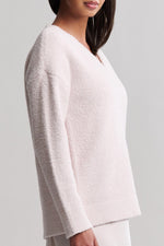 CozyChic V Neck Pullover Extra Small Sand Dune