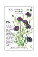 Botanical Interests Black Magic Bachelor's Button Seeds