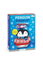 Mudpuppy Penguin Stack-Up! Wooden Family Fun Balancing Game