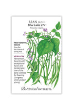 Botanical Interests Blue Lake 274 Bush Beans Seeds