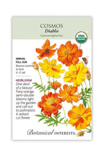 Botanical Interests Diablo Cosmos Organic Seeds