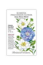Botanical Interests Isaac House Blend Scabiosa Pincushion Flower Seeds