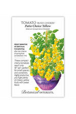 Botanical Interests Patio Choice Yellow Bush Cherry Tomato Seeds