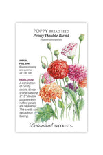Botanical Interests Peony Double Blend Poppy Seeds