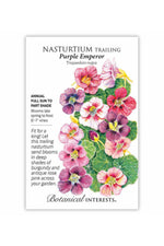 Botanical Interests Purple Emperor Trailing Nasturtium Seeds